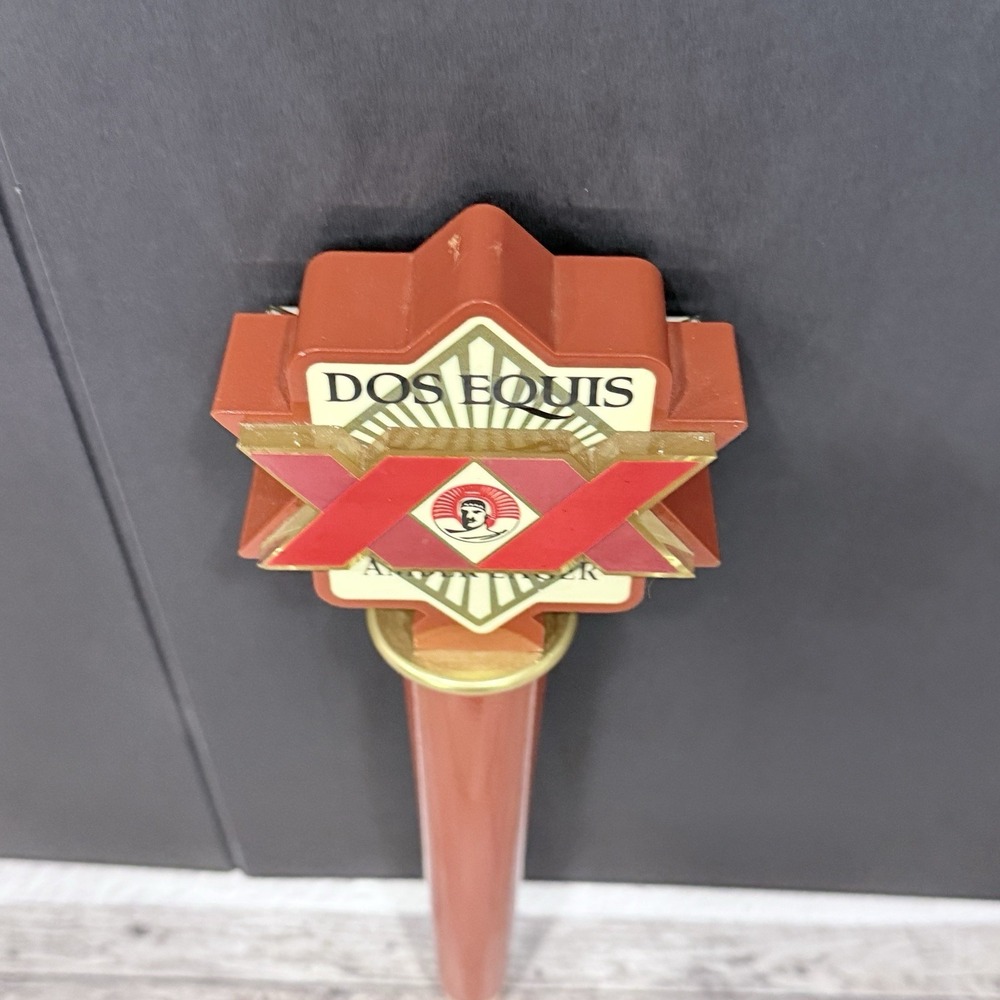 Dos Equis XX‎ Amber Lager Beer Tap Handle Bar Pub Man Cave Draft Tap Knob - Picture 6 of 9